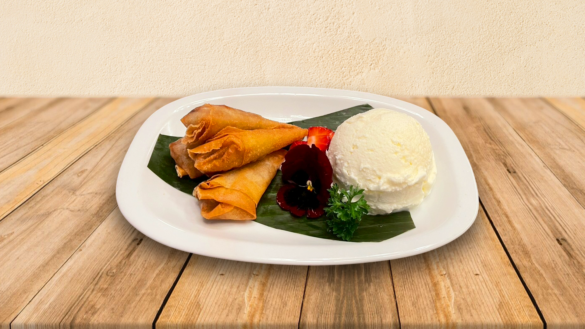 Fried Banana Ice Cream