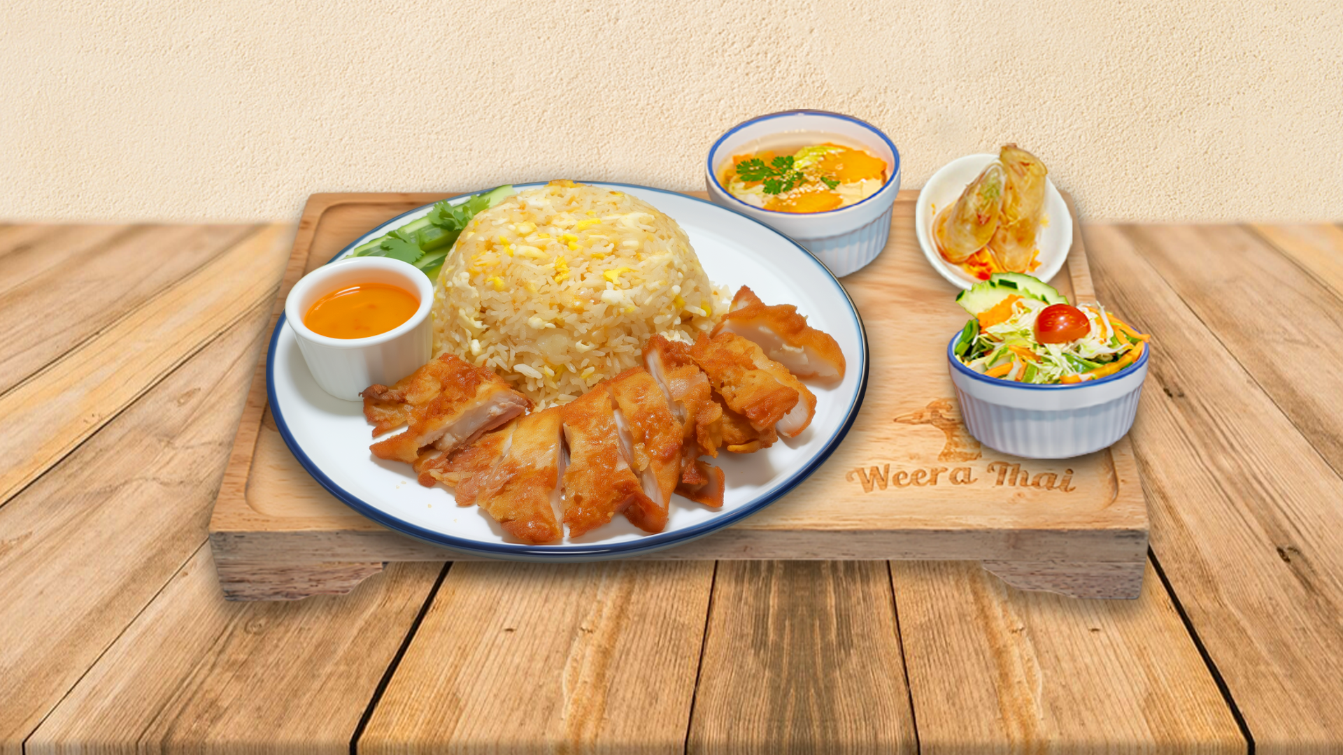 Egg Fried Rice With Fried Pork Belly