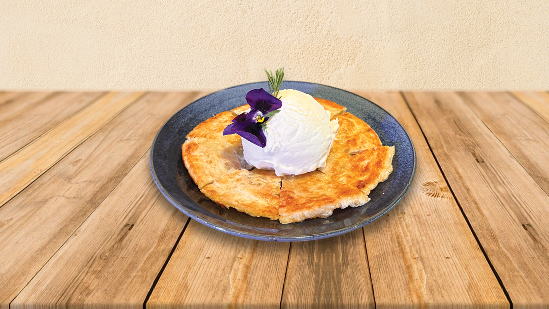 Roti with Ice Cream