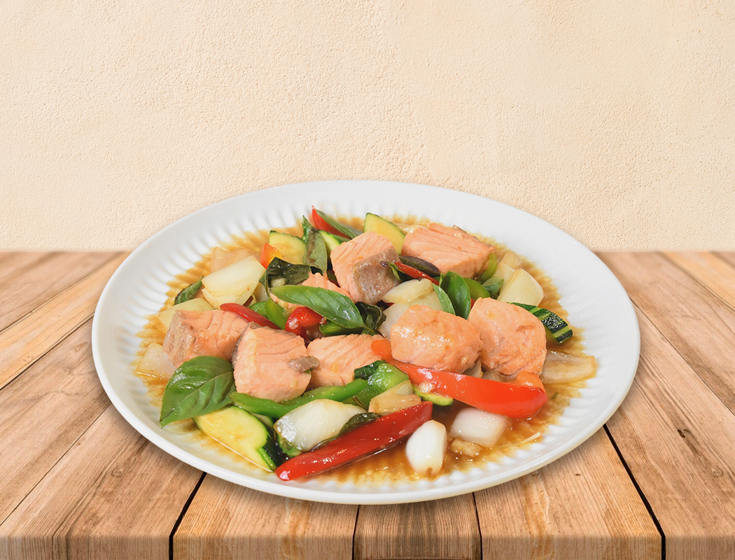 Salmon Spicy Thai Holy Basil